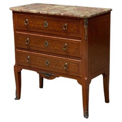 Antique French Kingwood Parquetry Commode Chest of Drawers