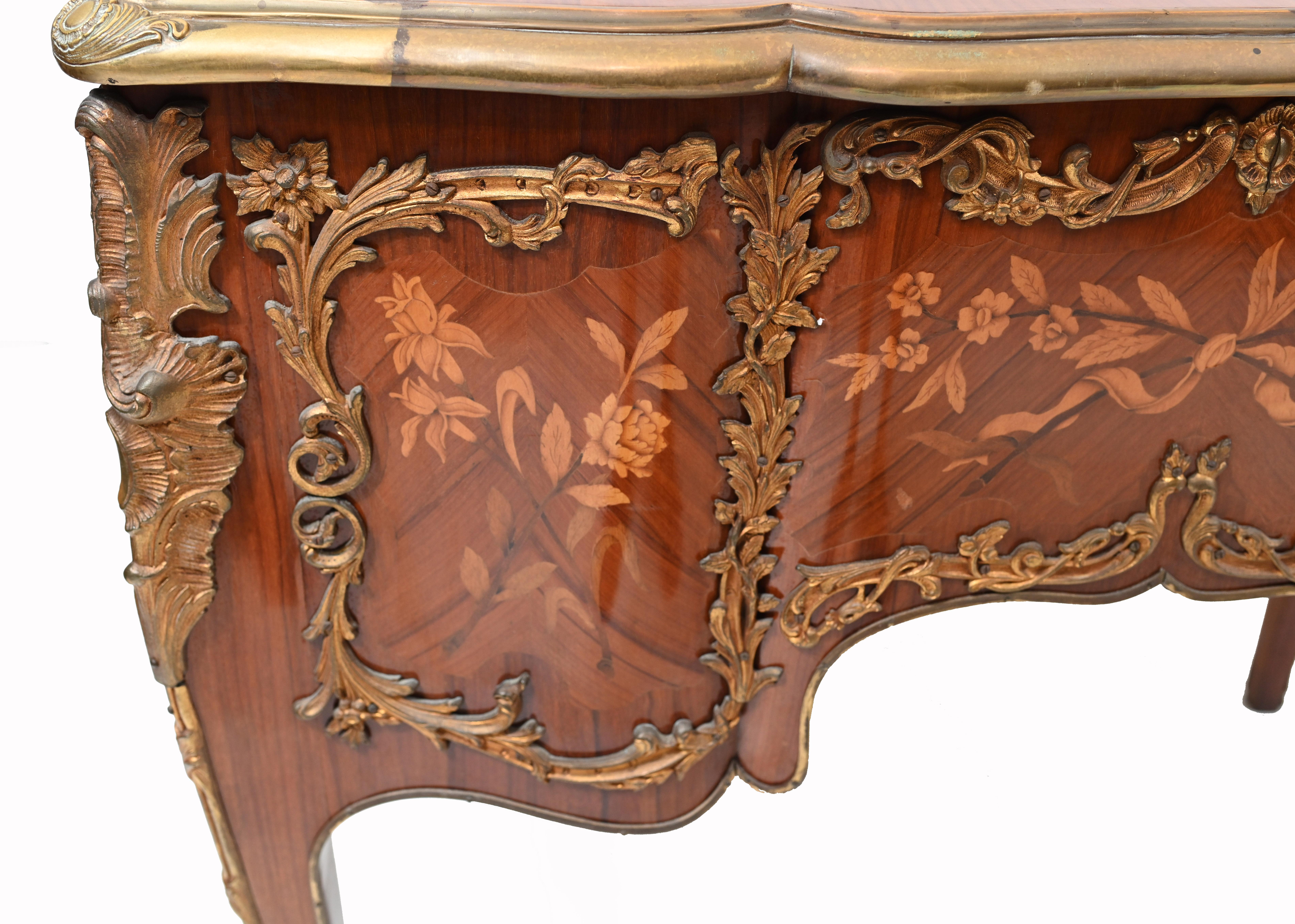 French Knee Hole Desk Empire Inlay For Sale 7