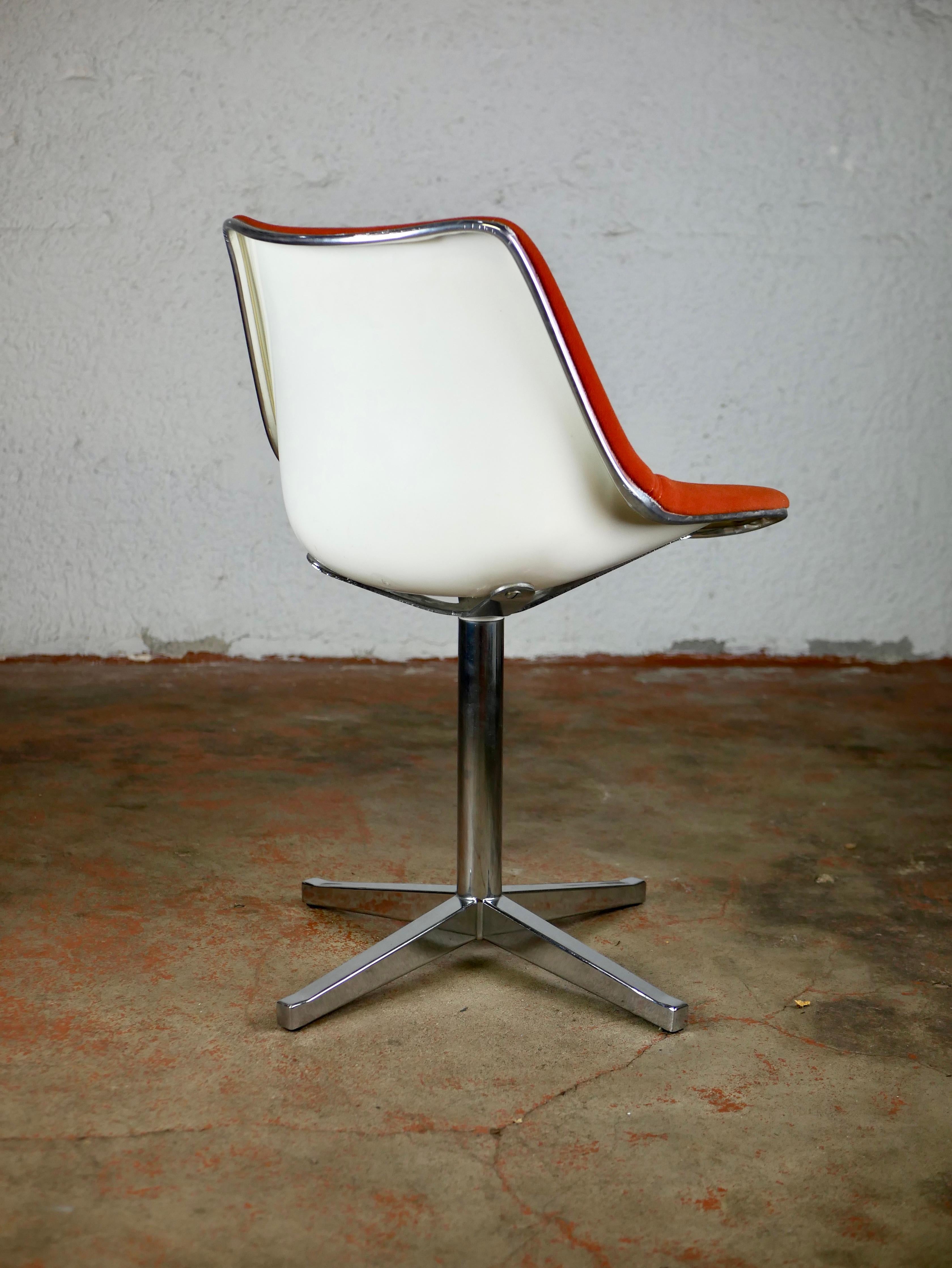 French L202 Chair by Roland Schweitzer for Lafargue, 1970s 4