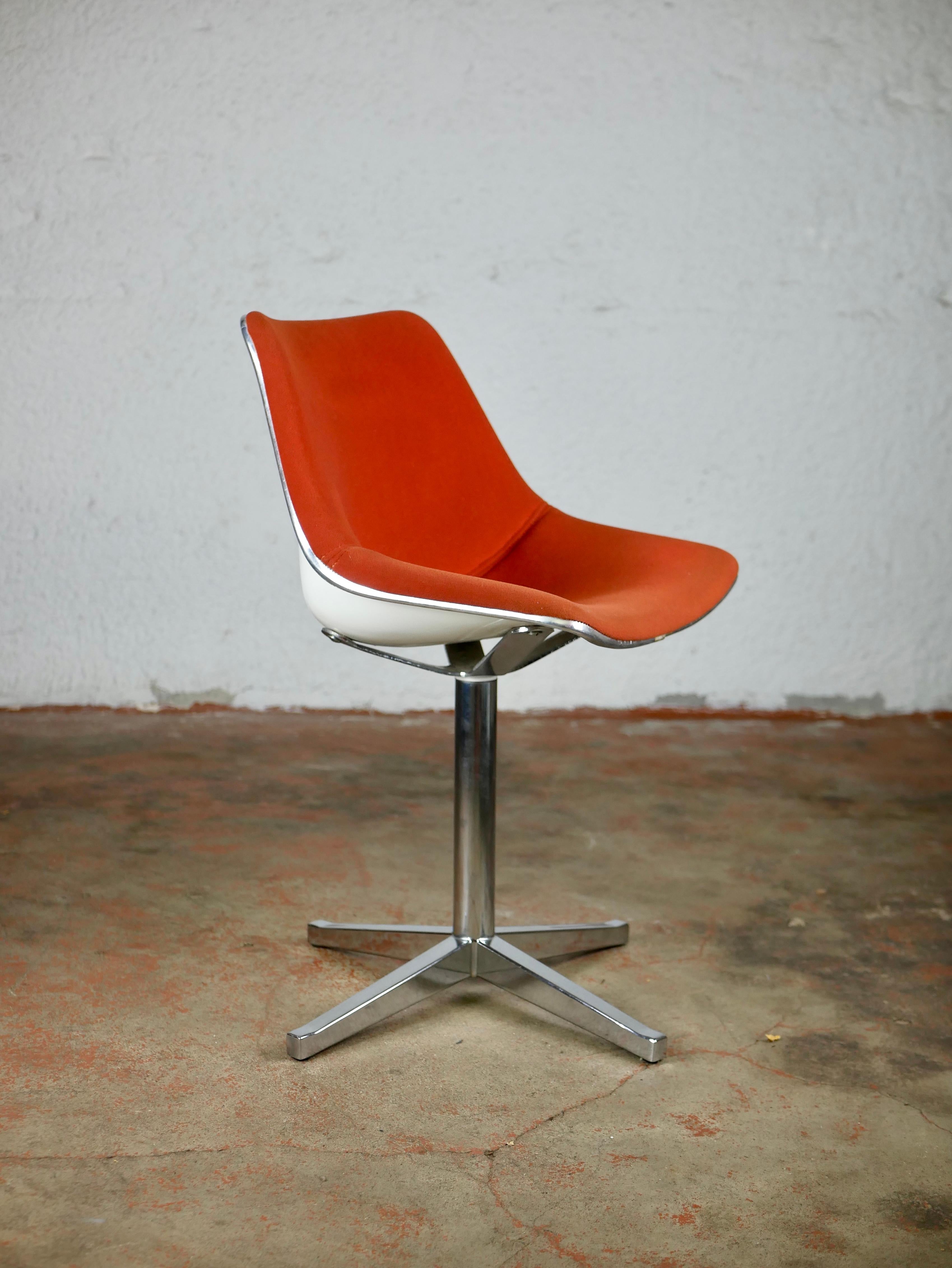 French L202 Chair by Roland Schweitzer for Lafargue, 1970s 1