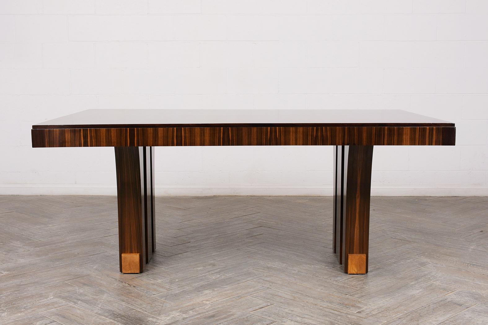 Hand-Carved Macassar Dining Table