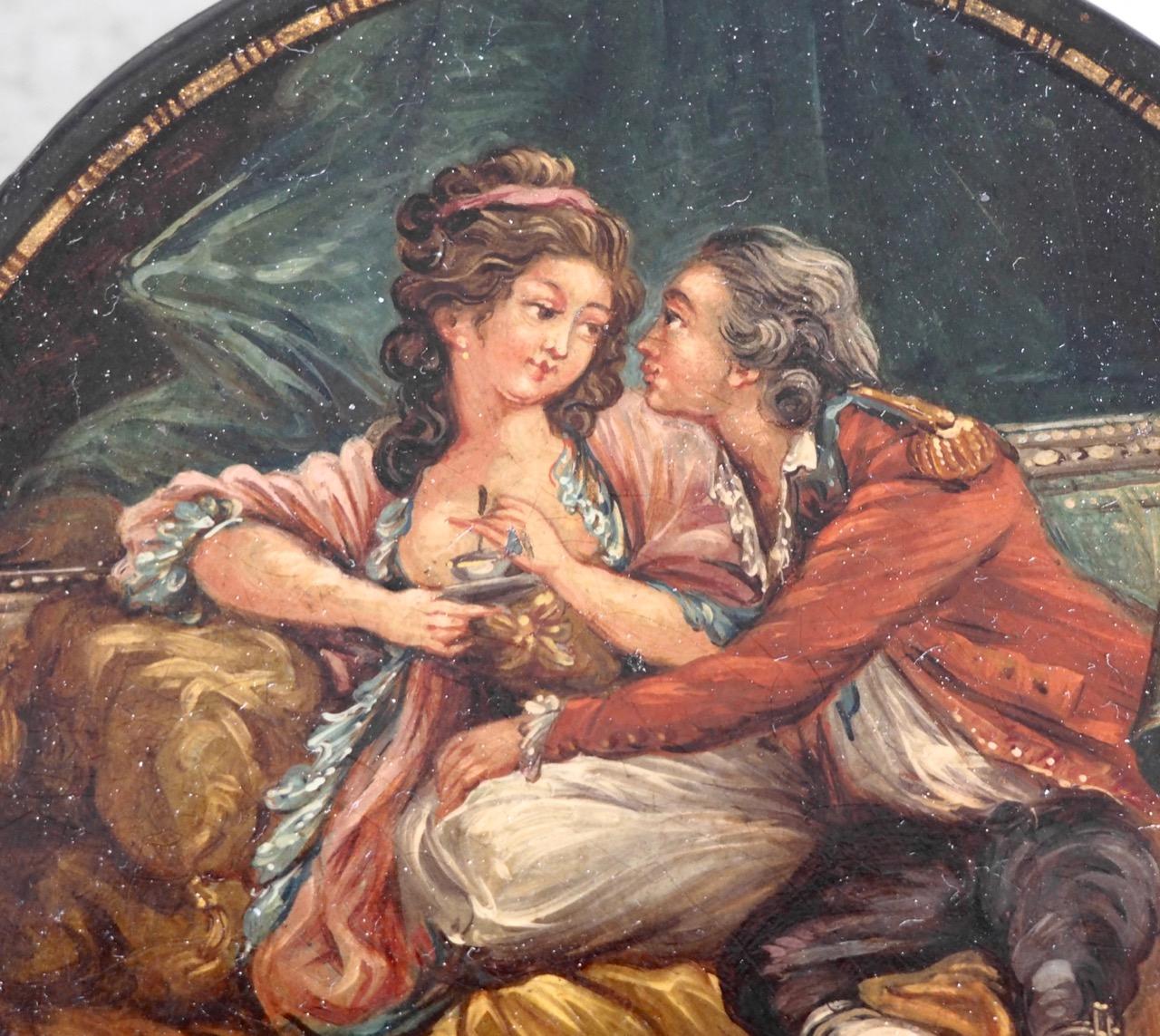 French Lacquer Box, circa 1780 In Good Condition For Sale In Aalsgaarde, DK