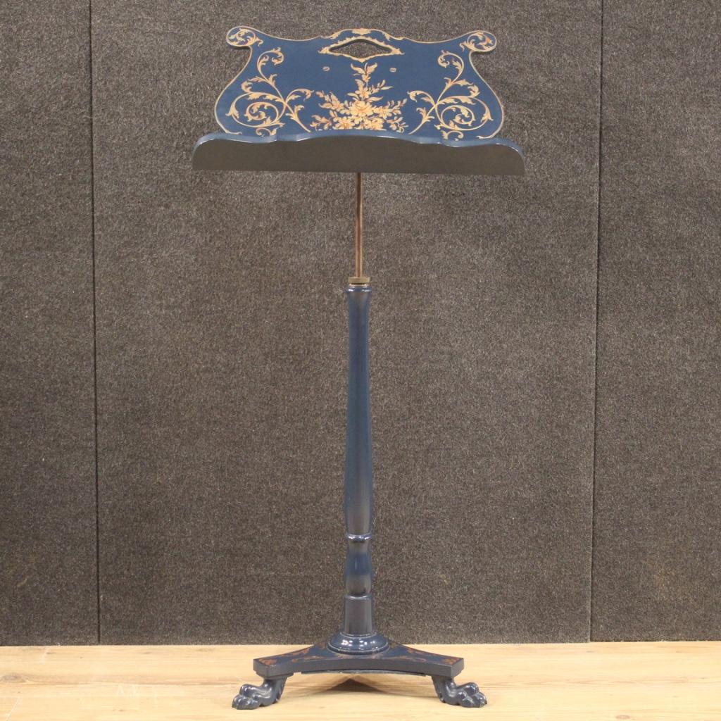 Italian French Lacquered and Painted Lectern, 20th Century For Sale