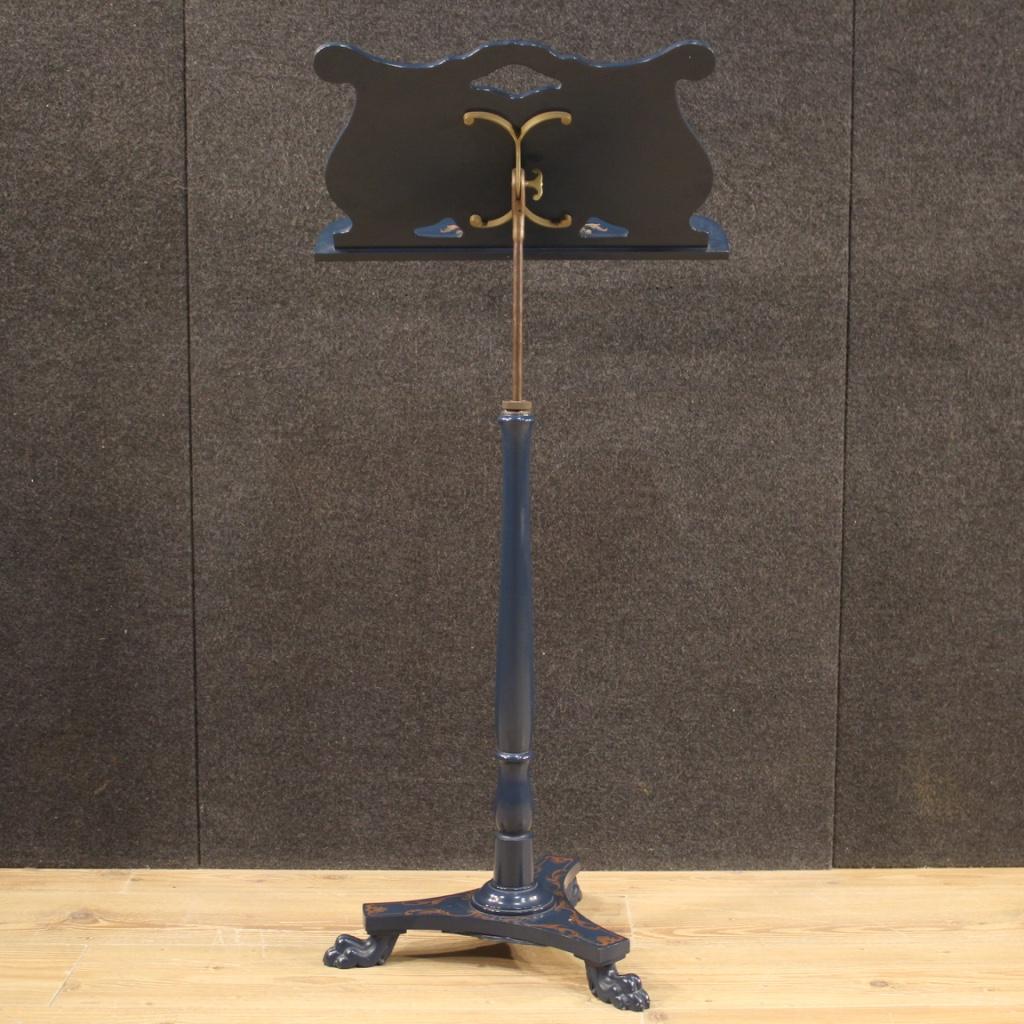 Wood French Lacquered and Painted Lectern, 20th Century For Sale
