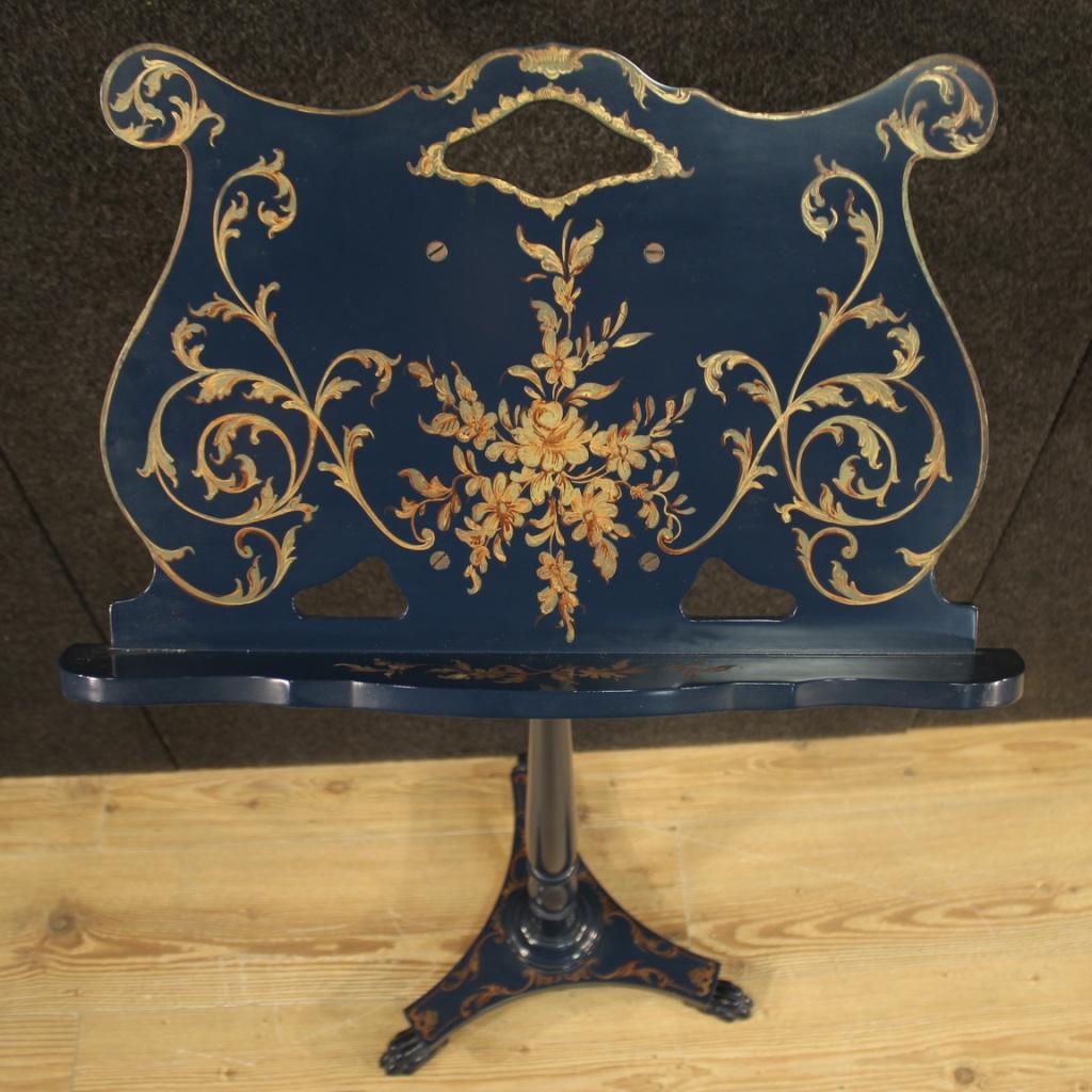 French Lacquered and Painted Lectern, 20th Century For Sale 4