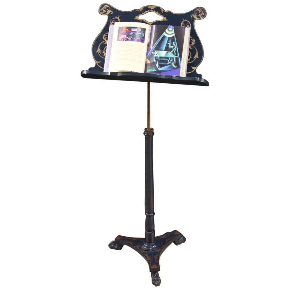 French Lacquered and Painted Lectern, 20th Century For Sale