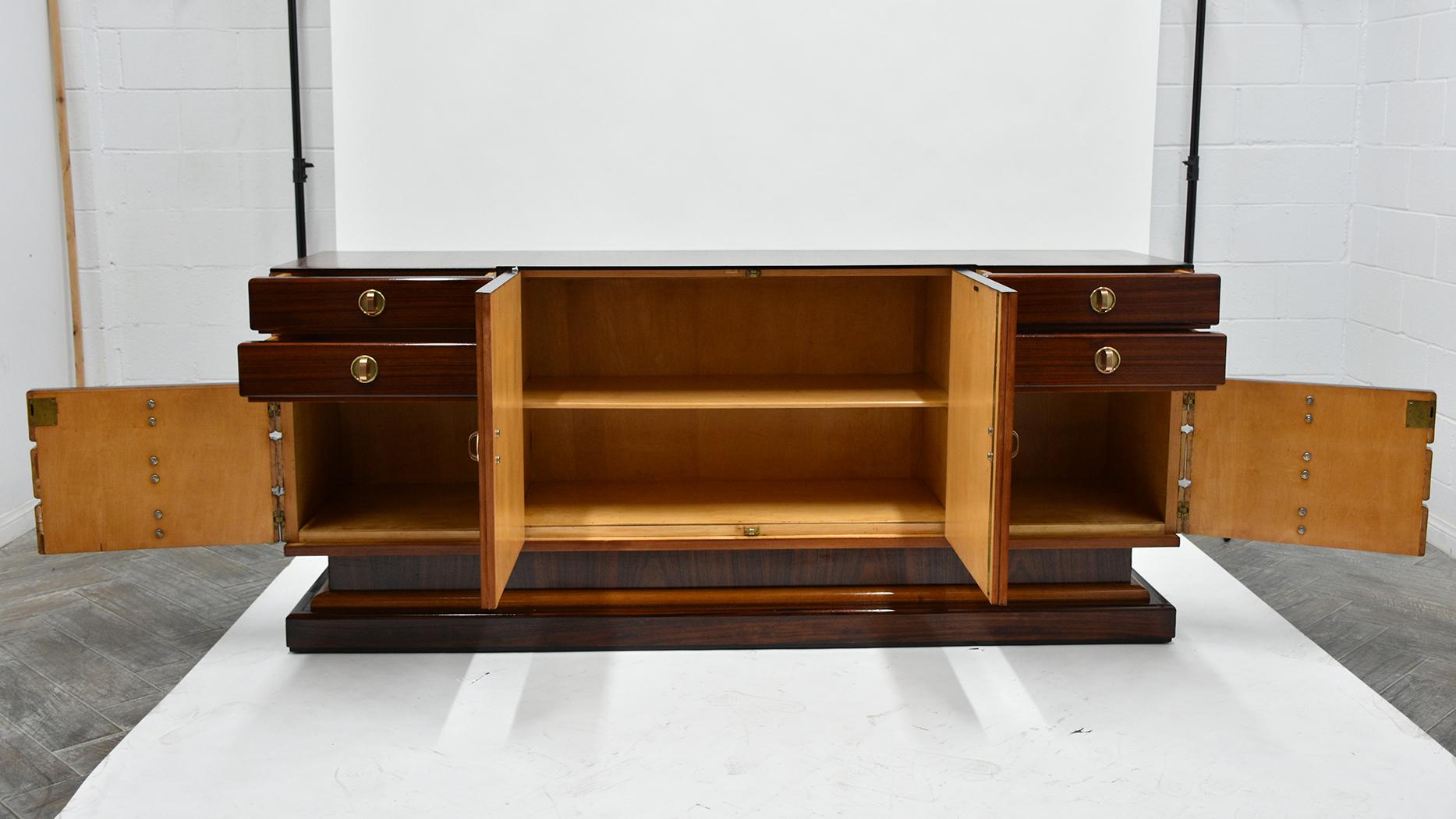 Mid-20th Century French Lacquered Art Deco Buffet
