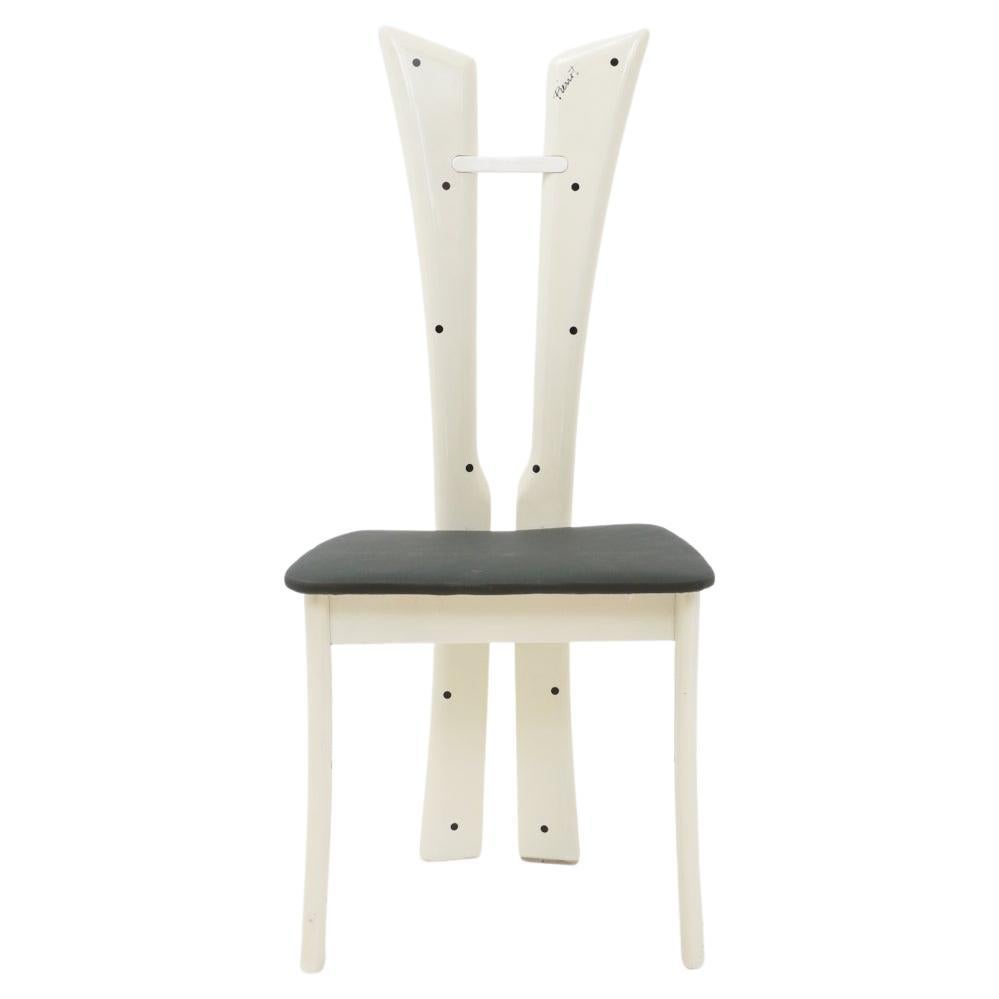French Lacquered Dining Chair by Pierrot, 1970s For Sale