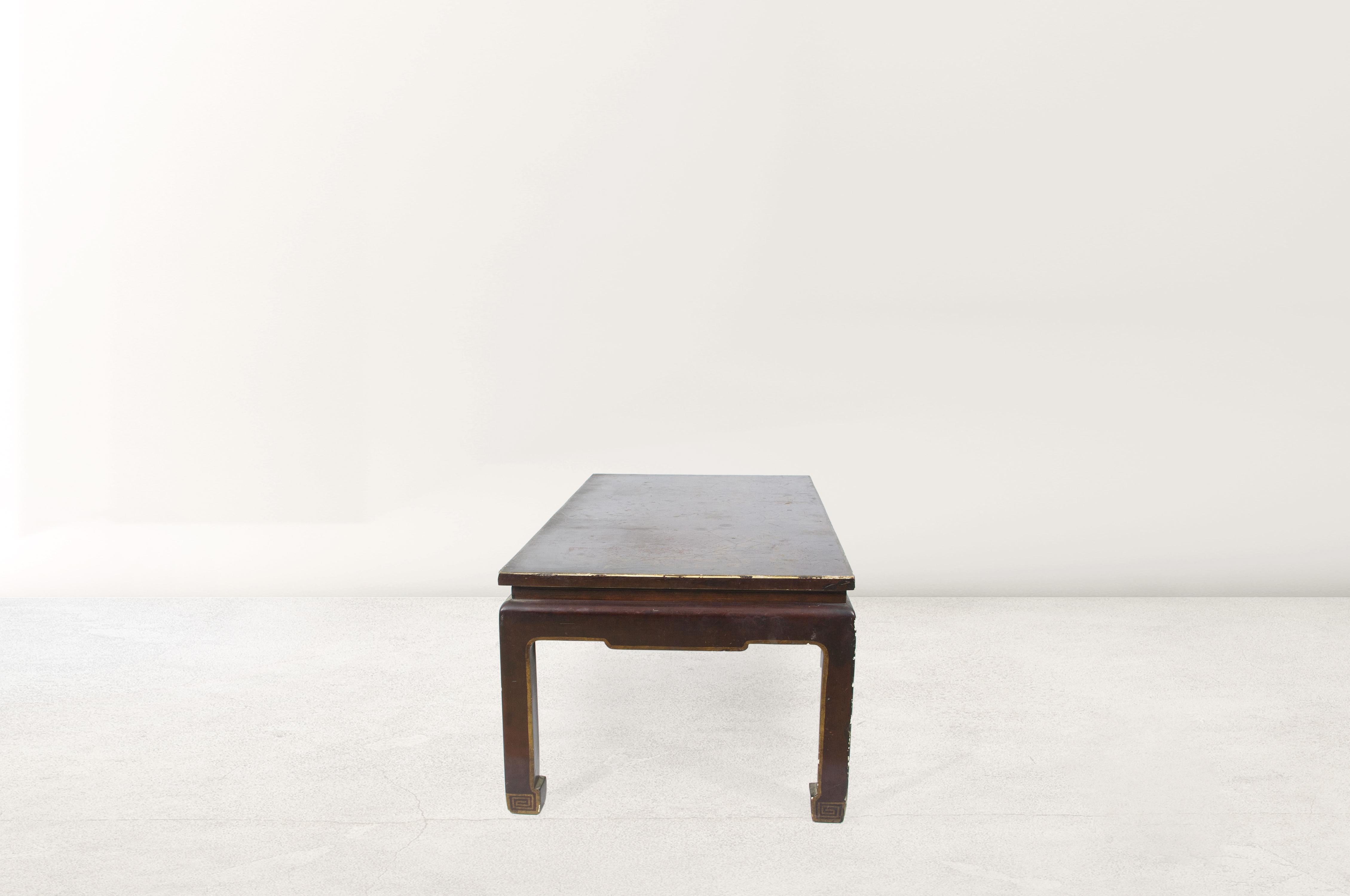 French lacquered low table.