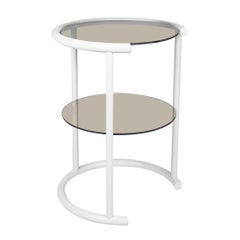 French lacquered side table with two shelves, 1970s