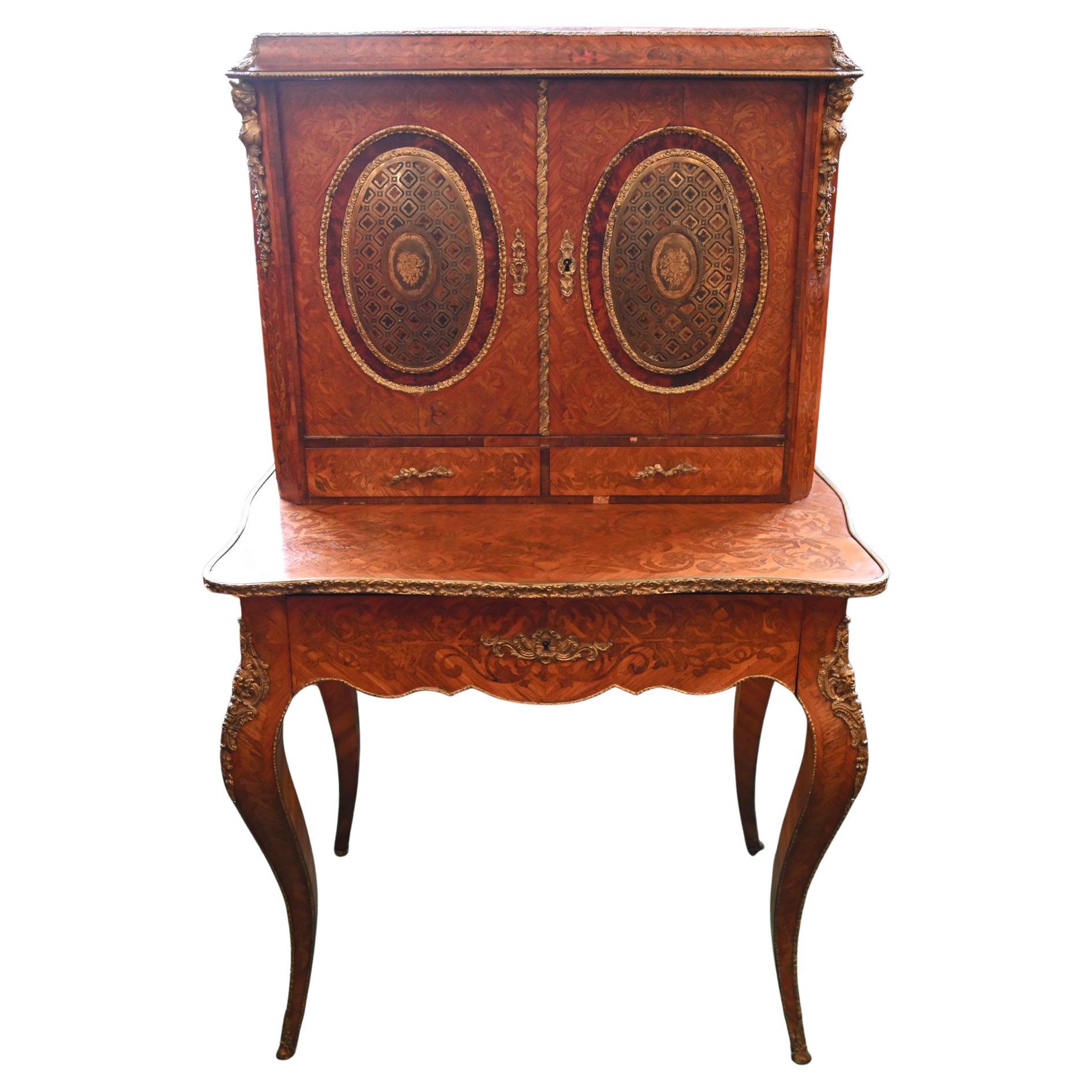 Bureau de bureau pour femmes français Bonheur de Jour 1880