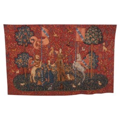 Antique French ‘Lady and Unicorn’ Tapestry