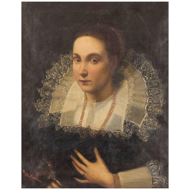 French Lady Portrait, 19th Century at 1stDibs