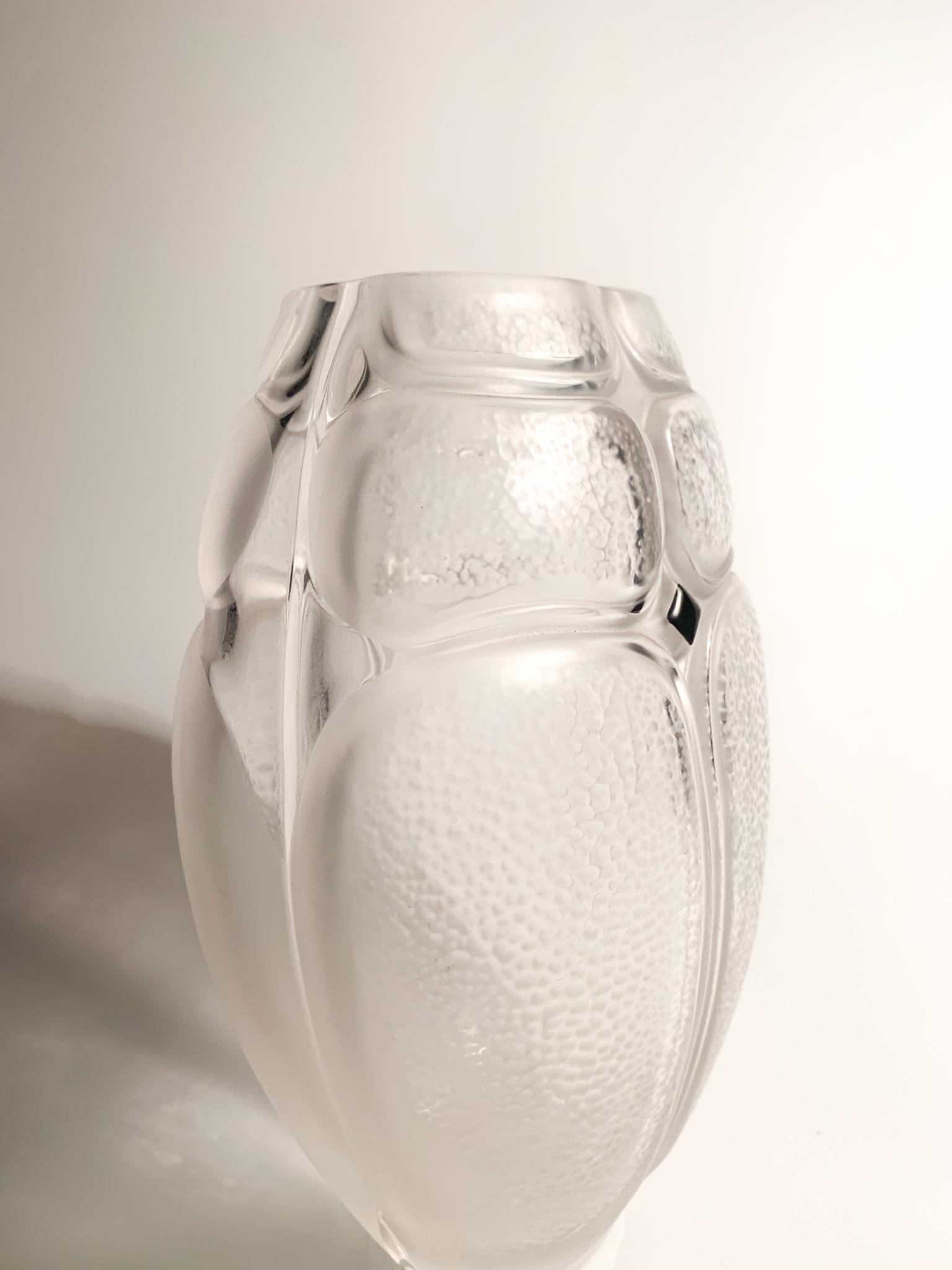 Late 20th Century French Lalique Crystal Vase from the 1970s