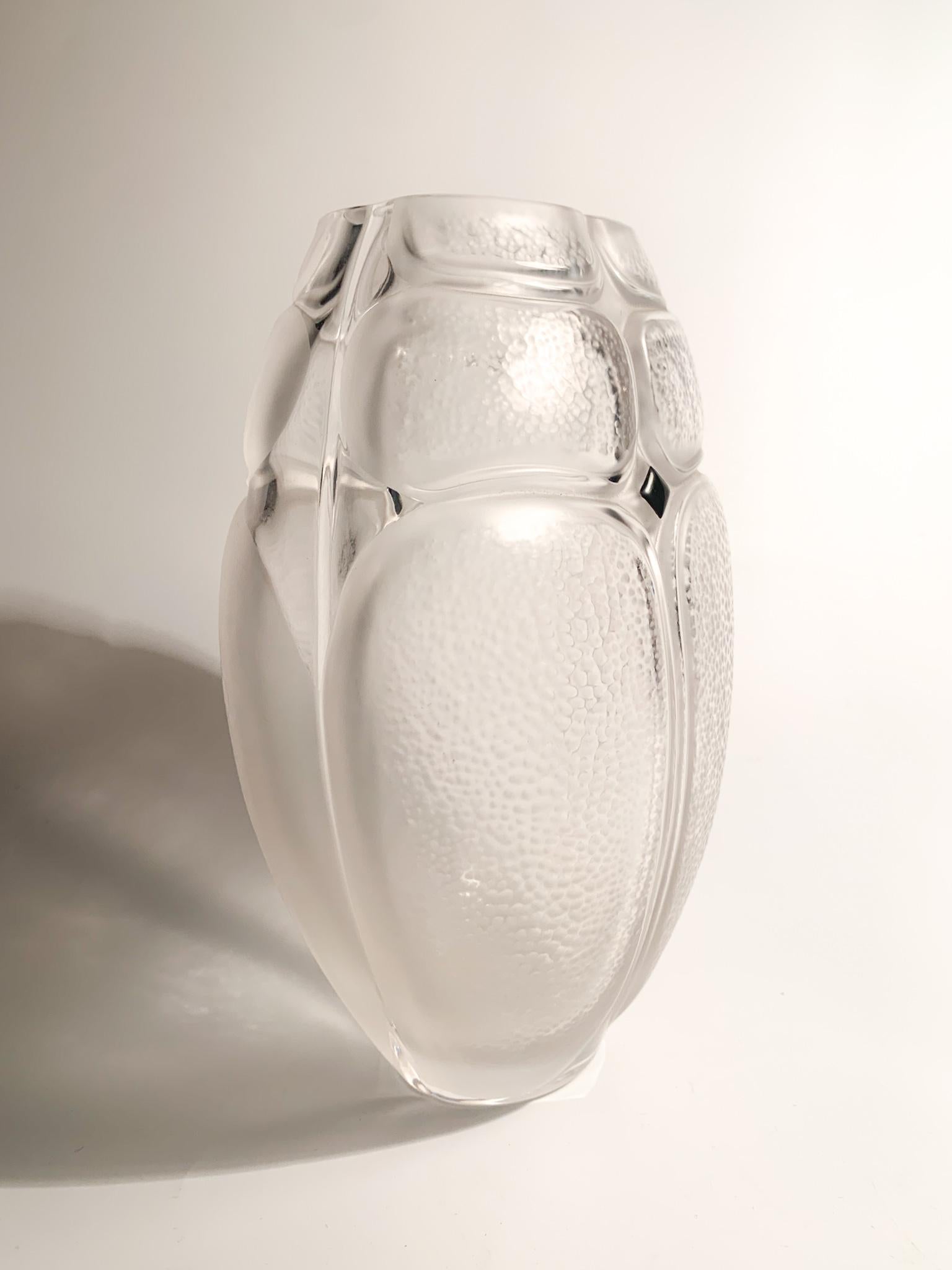 French Lalique Crystal Vase from the 1970s 1