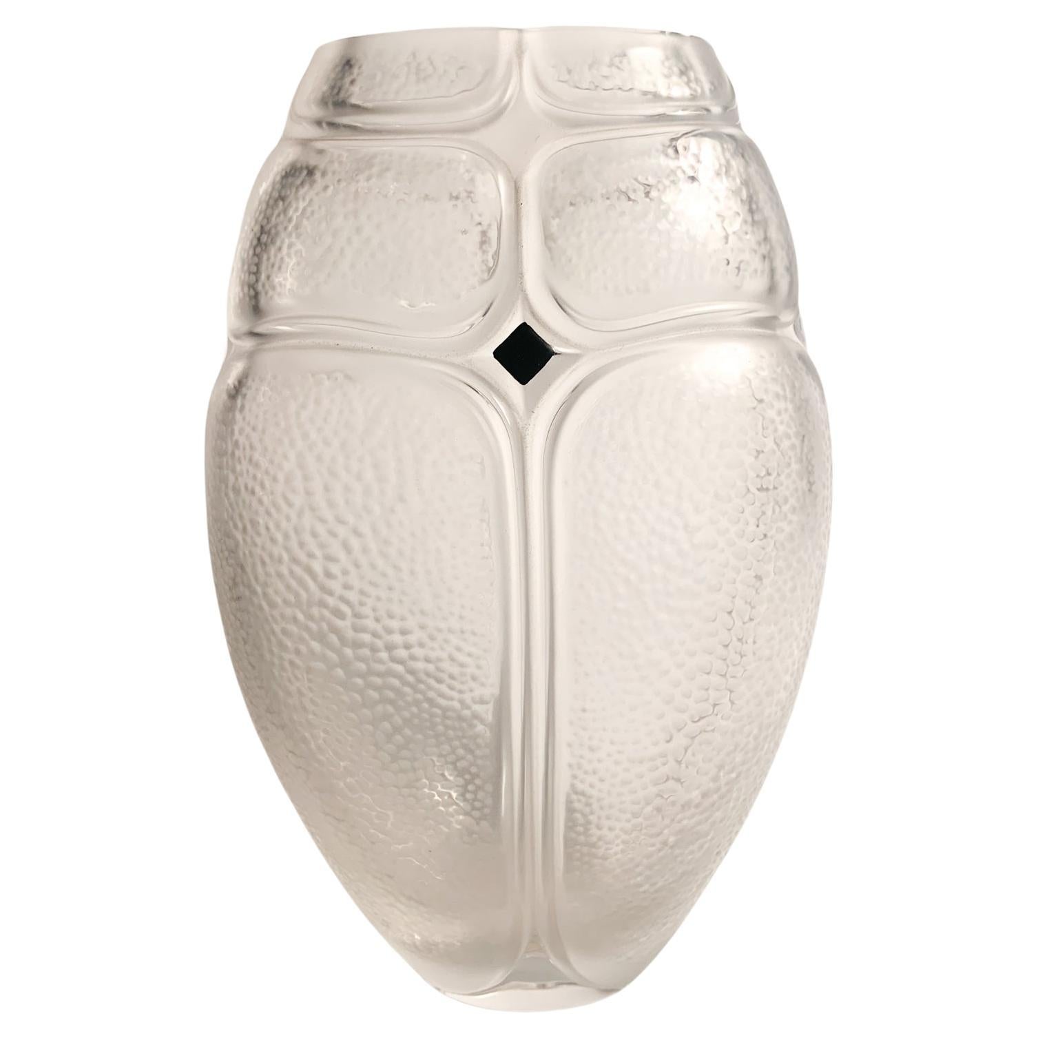 French Lalique Crystal Vase from the 1970s