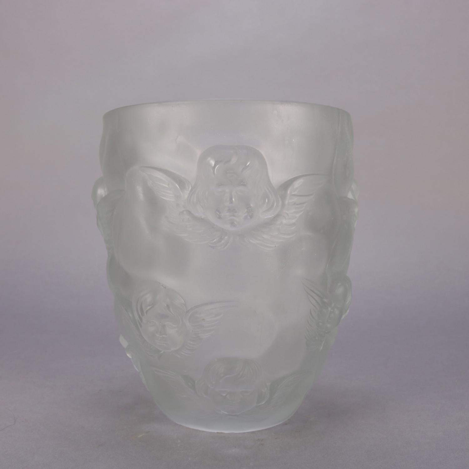Angel Vase Flower/Table Cut Crystal Glass Vase Angel Gift 004 