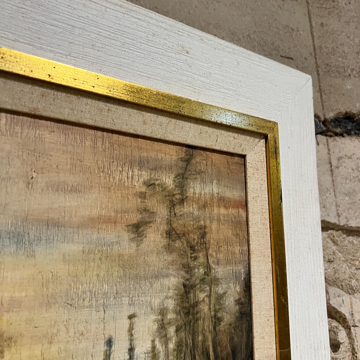Paesaggio francese Arte impressionista Pittura a olio originale firmata in vendita 4