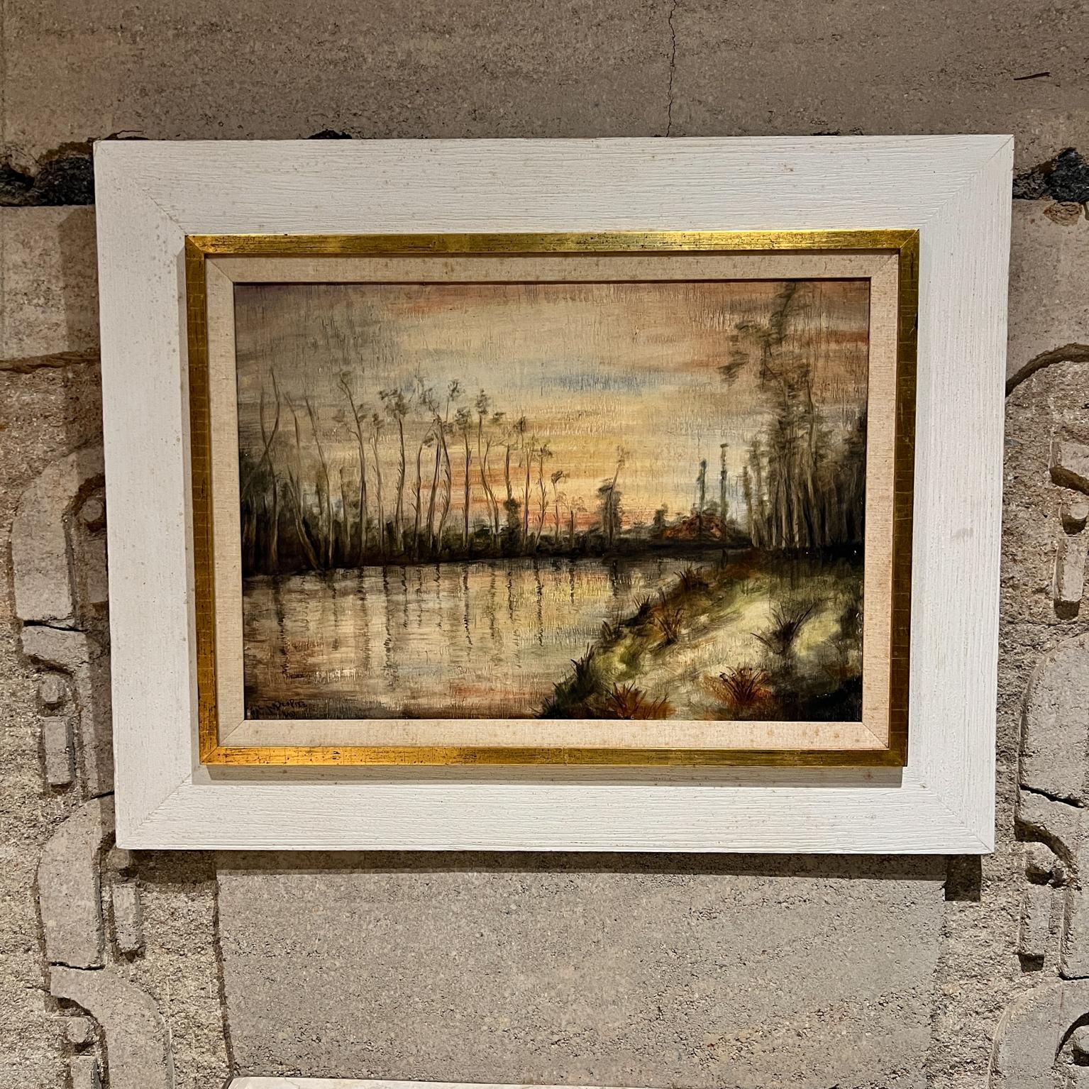 Paesaggio francese Arte impressionista Pittura a olio originale firmata in vendita 9