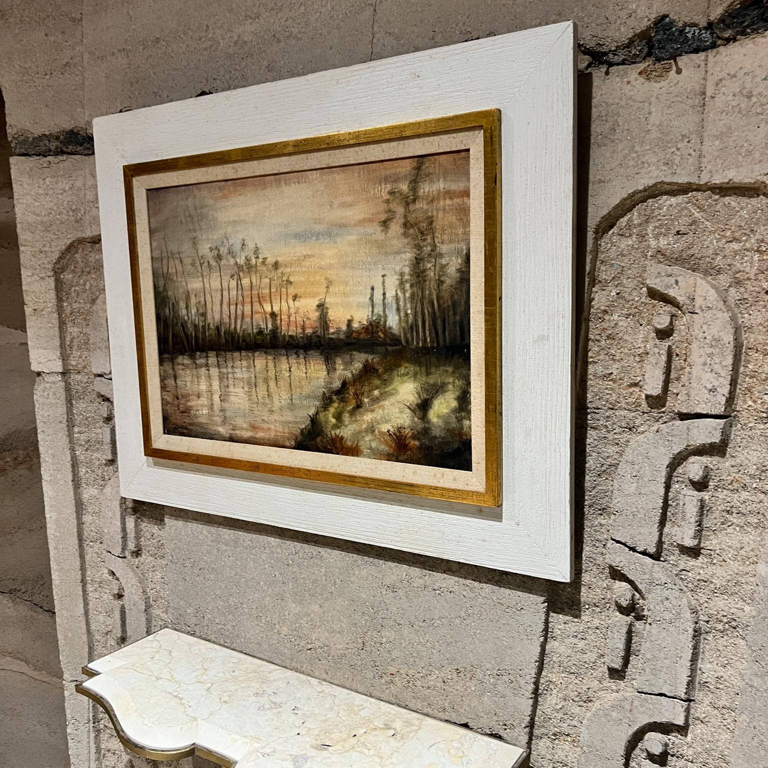 Paesaggio francese Arte impressionista Pittura a olio originale firmata in vendita 10