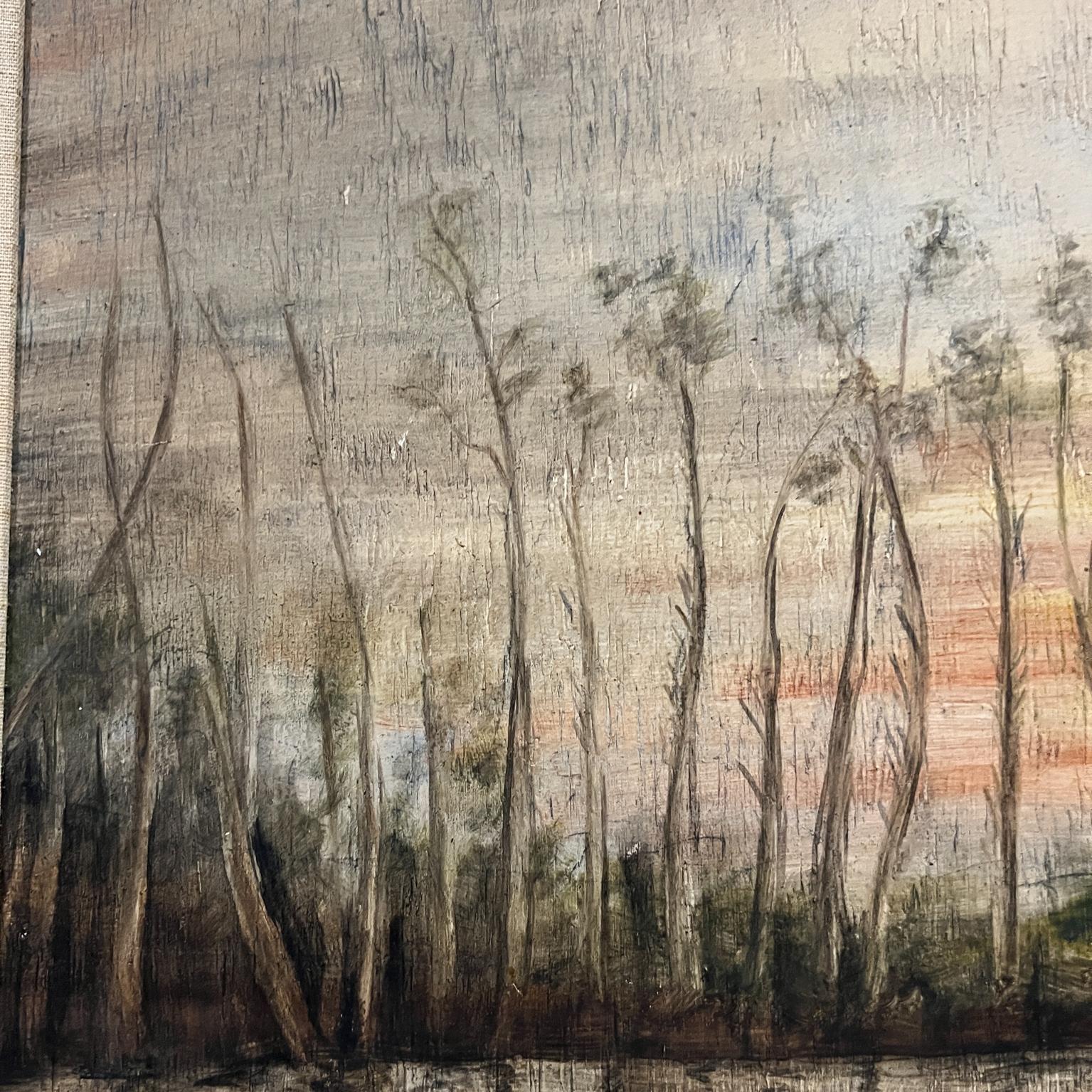 Paesaggio francese Arte impressionista Pittura a olio originale firmata in vendita 1