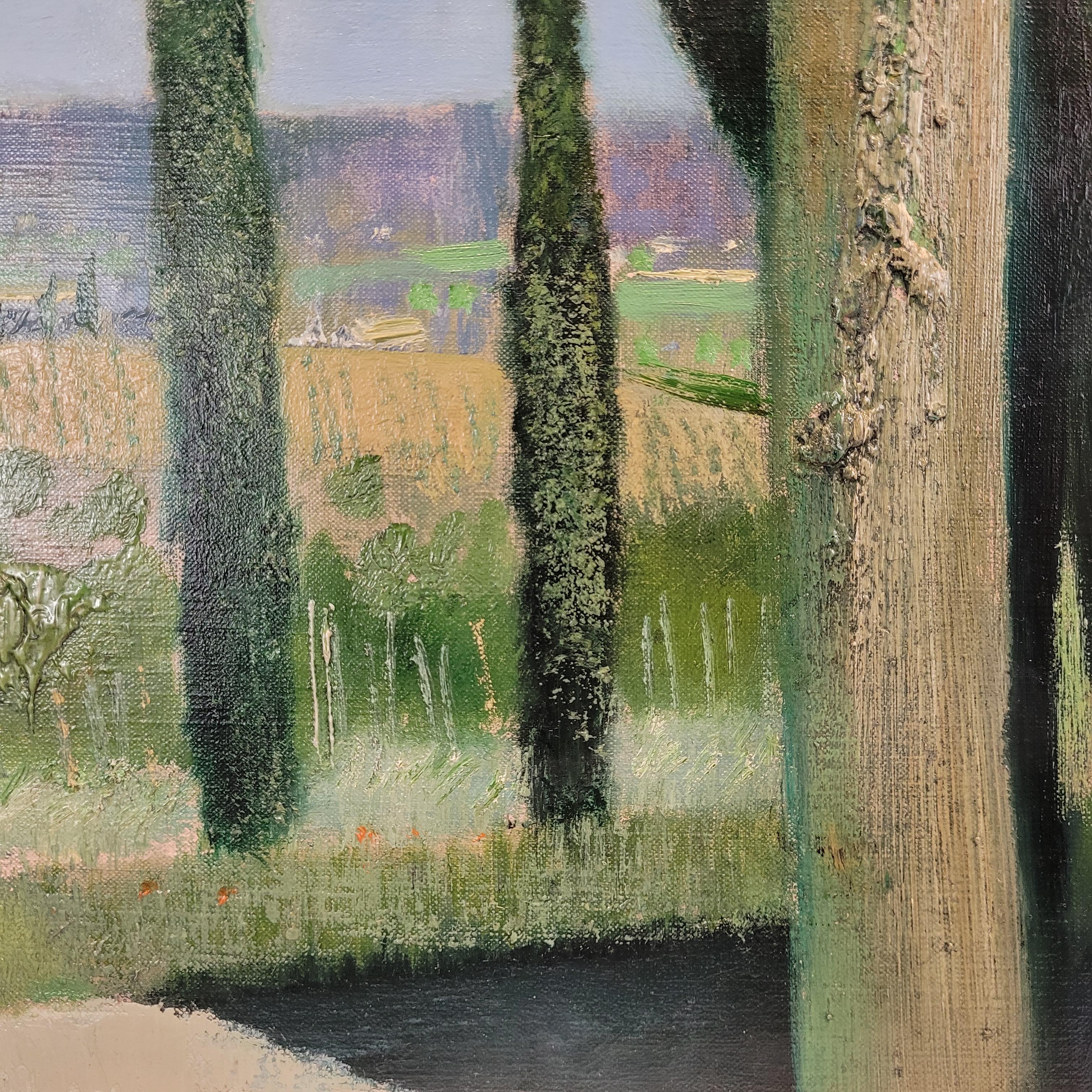 Quadro paesaggistico francese di René Genis 