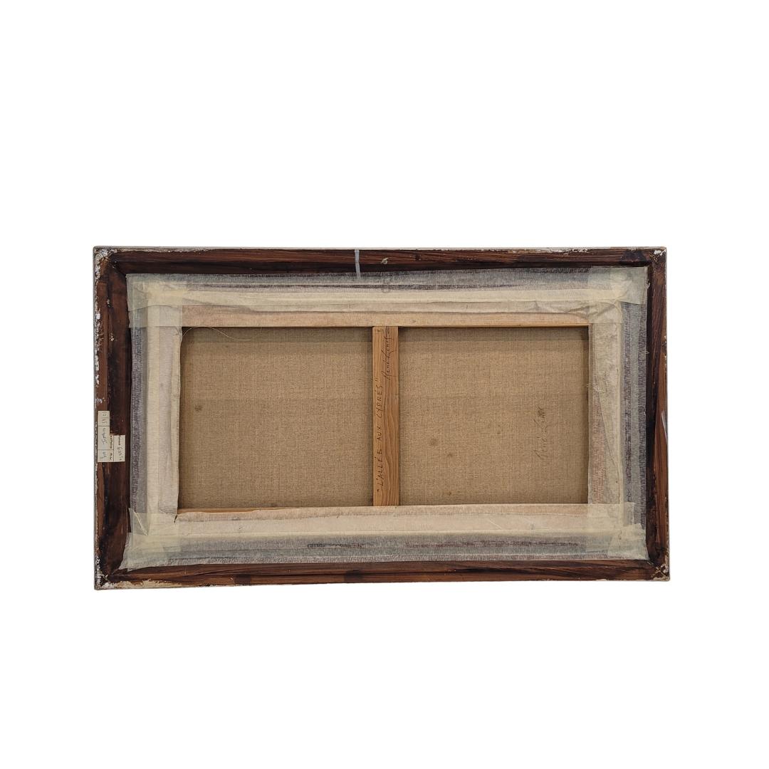 Mid-Century moderno Quadro paesaggistico francese di René Genis 