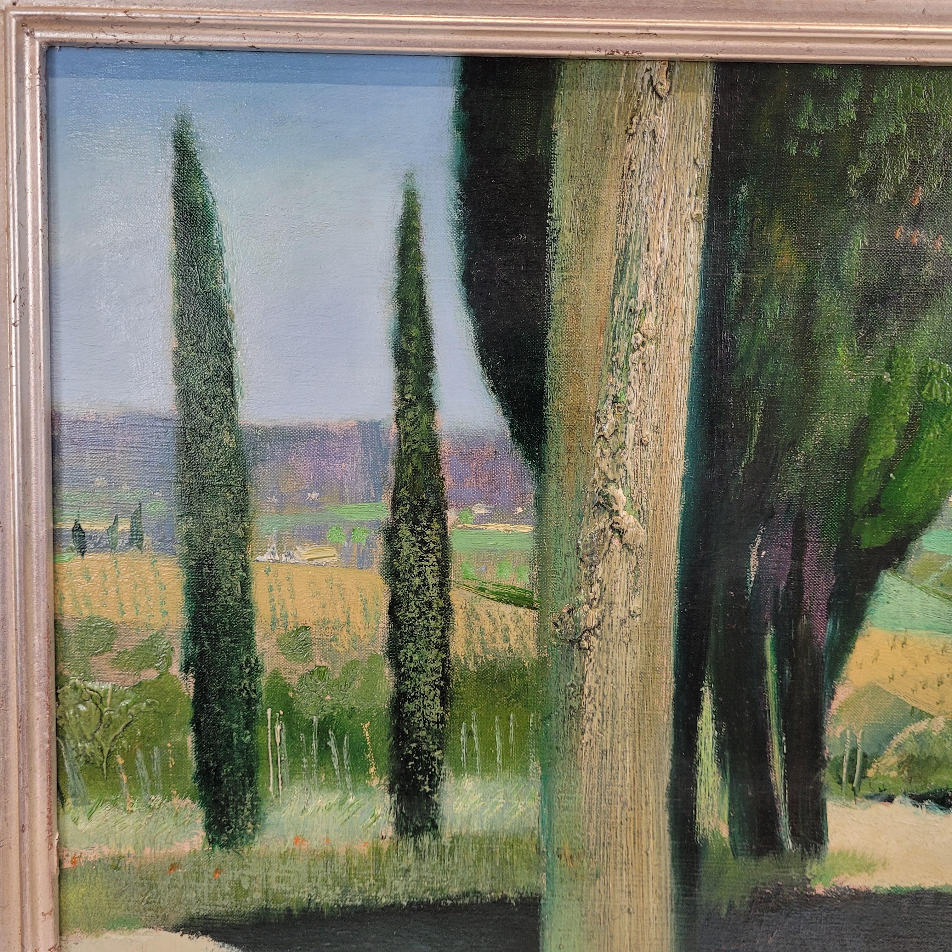 Quadro paesaggistico francese di René Genis 