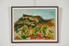 French Landscape Painting on Paper by Caroline Beauzon
