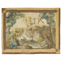French Landscape Tapestry Probably Beauvais, circa 1750  7'3 x 9'3