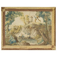 Antique French Landscape Tapestry Probably Beauvais, circa 1750  7'3 x 9'3