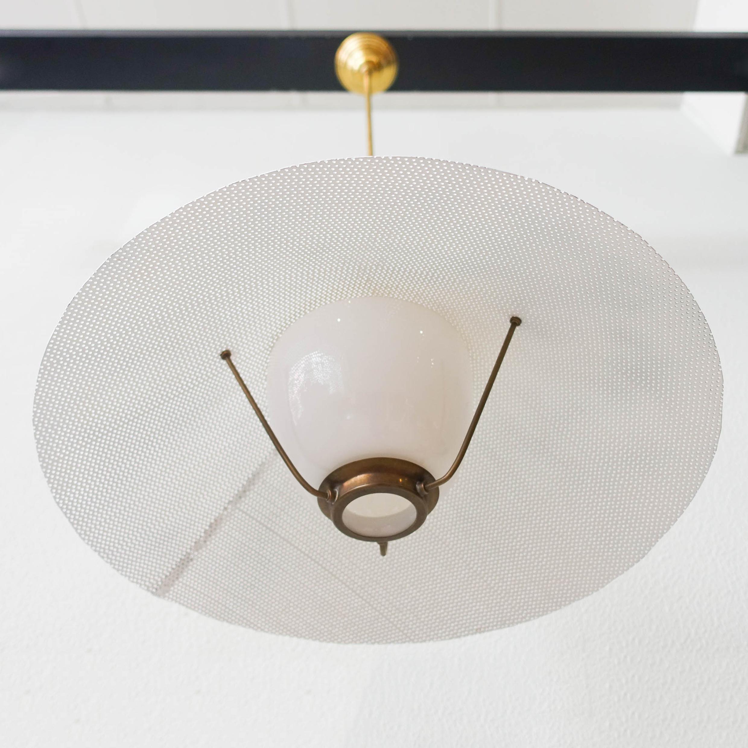 French Lantern Pendant Lamp by Maison Arlus, 1950's 2