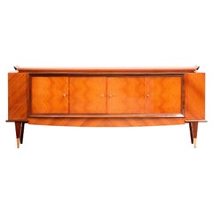 Vintage French Large Art Deco Sideboard Macassar, 1940s