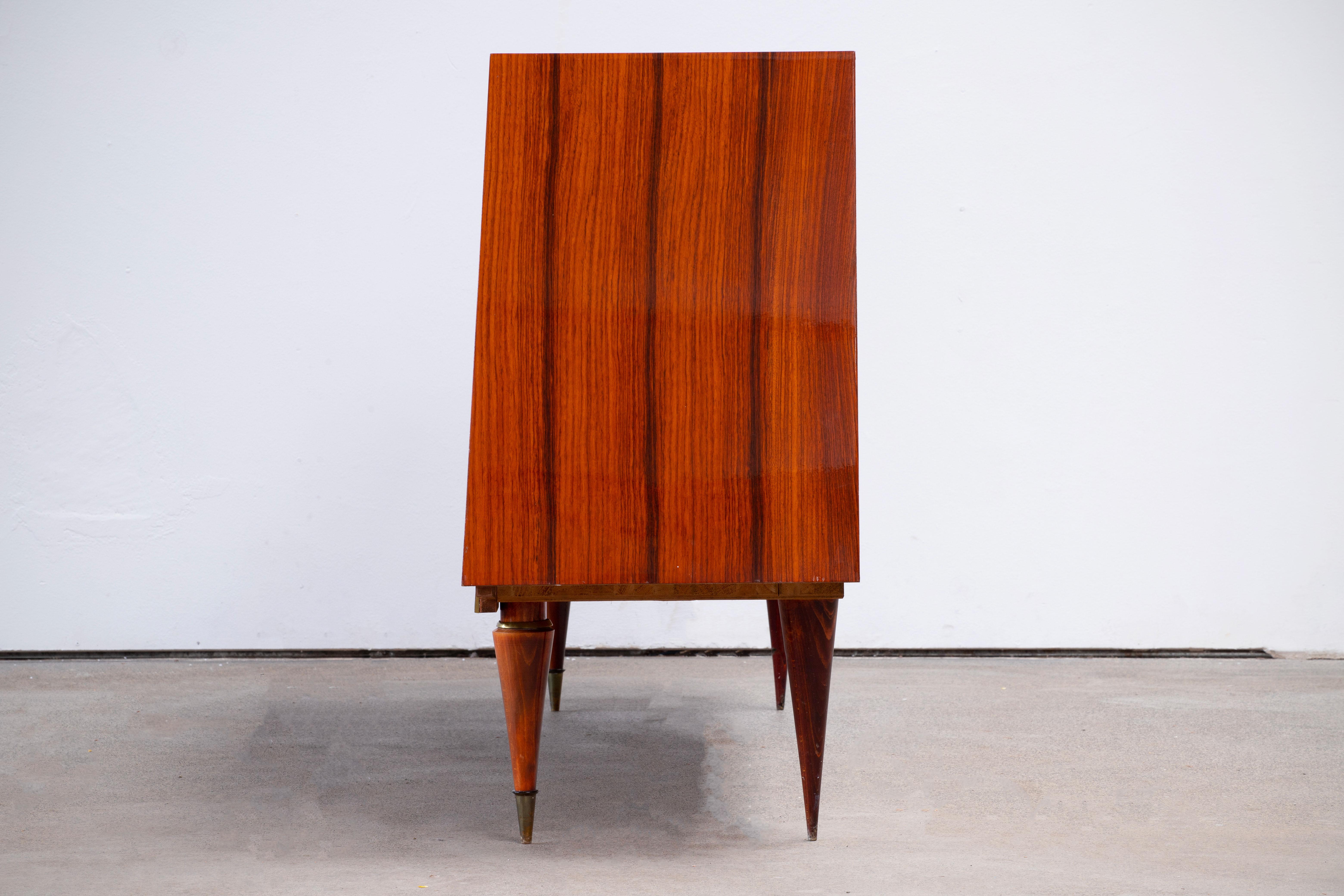 French Large Art Deco Sideboard Maple, 1940s 7