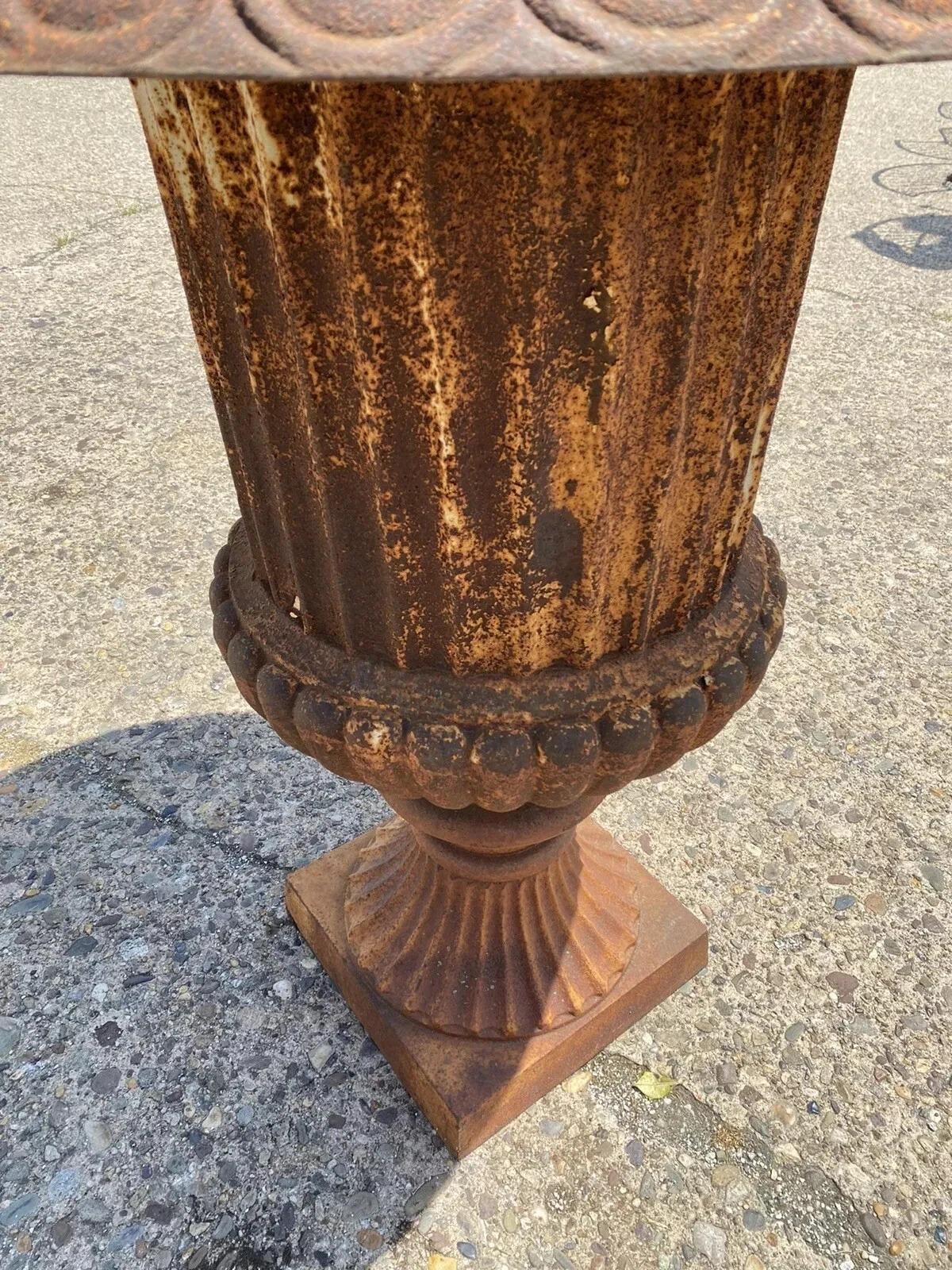 Ferro Fioriera da giardino in ghisa grande francese alta 40