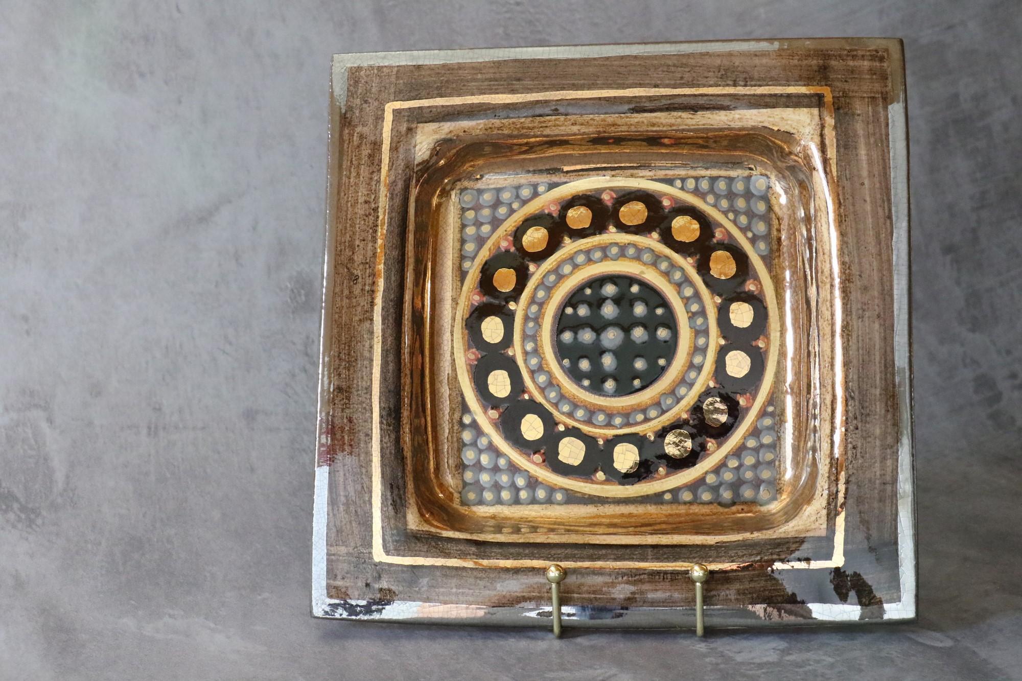 French Large Ceramic Decorative Plate by Georges Pelletier, 1970s 3