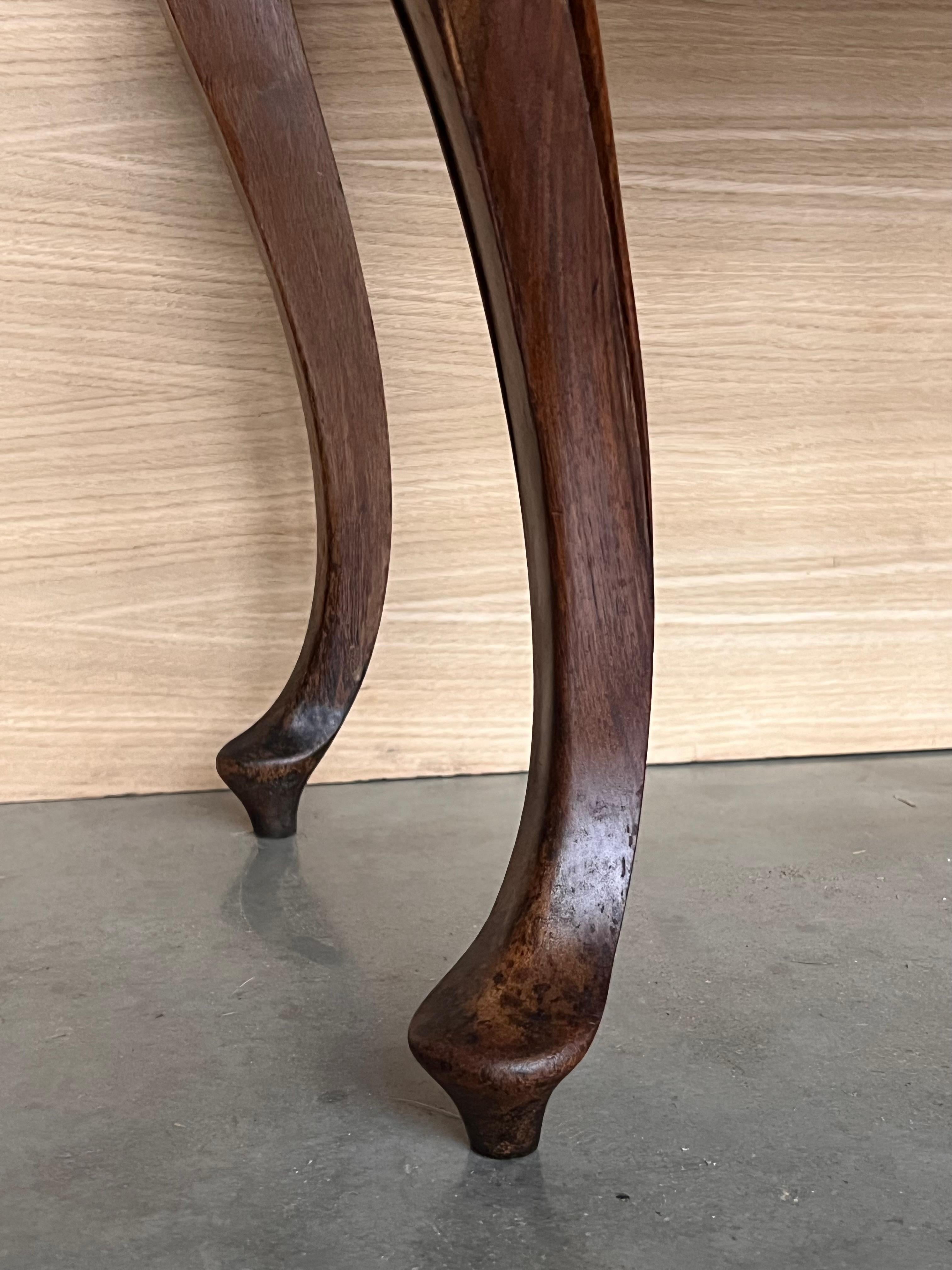 French Large Nightstands with Drawers and Cabriole Legs, 1900s, Set of 2 For Sale 8