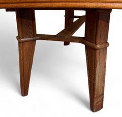 French Large Oak Dining Table - Design - Art Deco - France