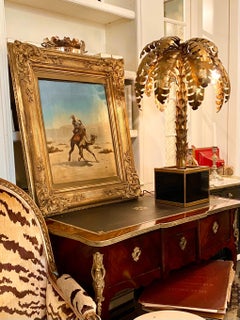 French Large Orientalist Painting, Signed "JH Naets", Oil on Canvas