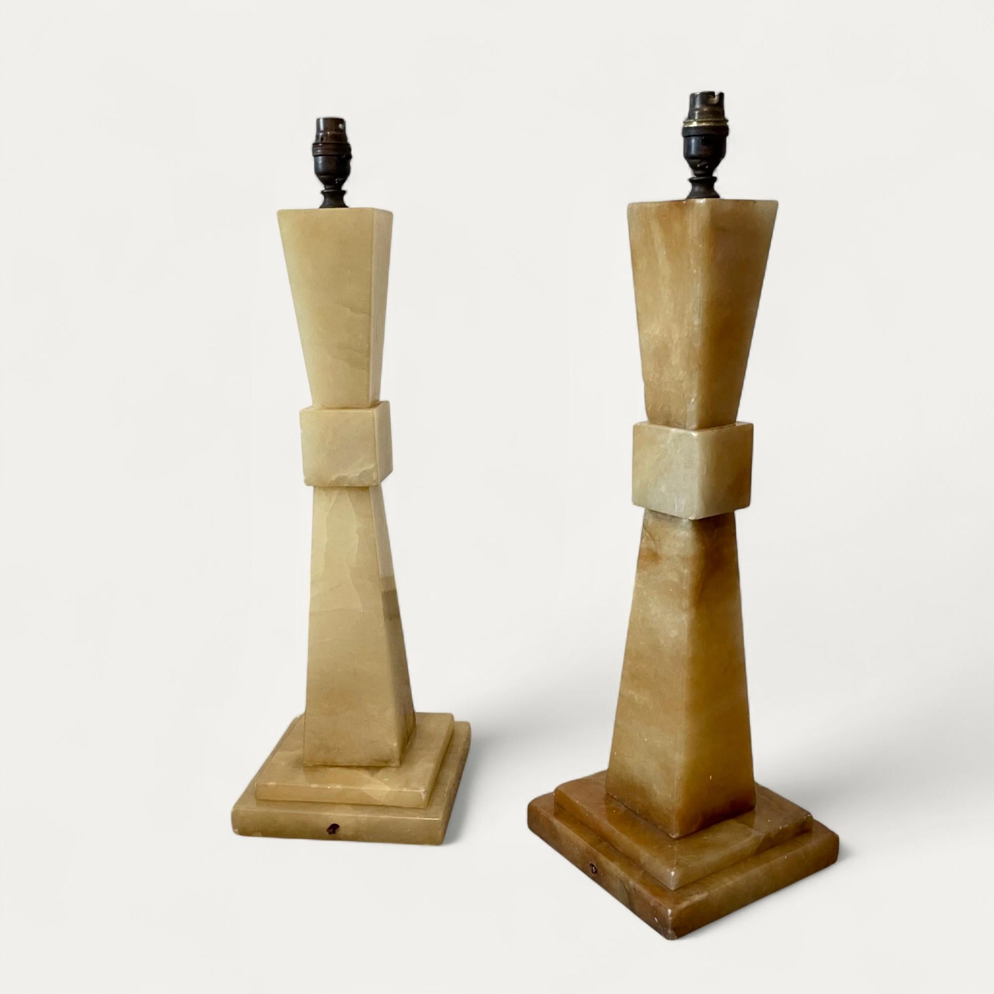 Late 20th Century French Large Pair of Table Lamp Bases circa 1970 For Sale