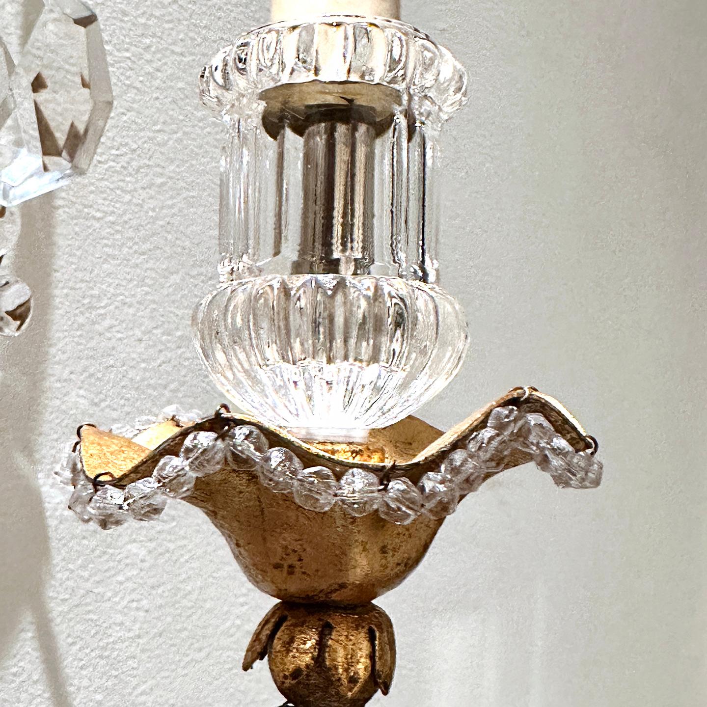 Gilt French Large Single Sconce For Sale