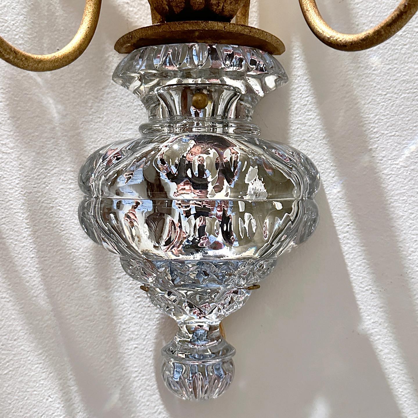 Metal French Large Single Sconce For Sale