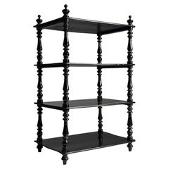 French large size Etagère black