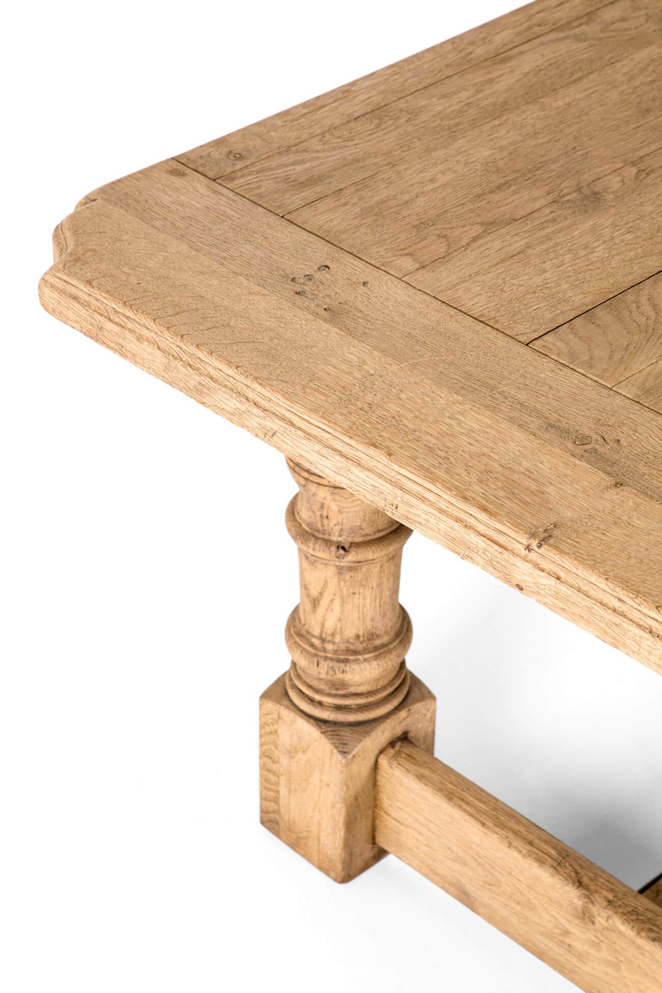 Grande table de ferme française en chêne strié Bon état - En vente à Faversham, GB