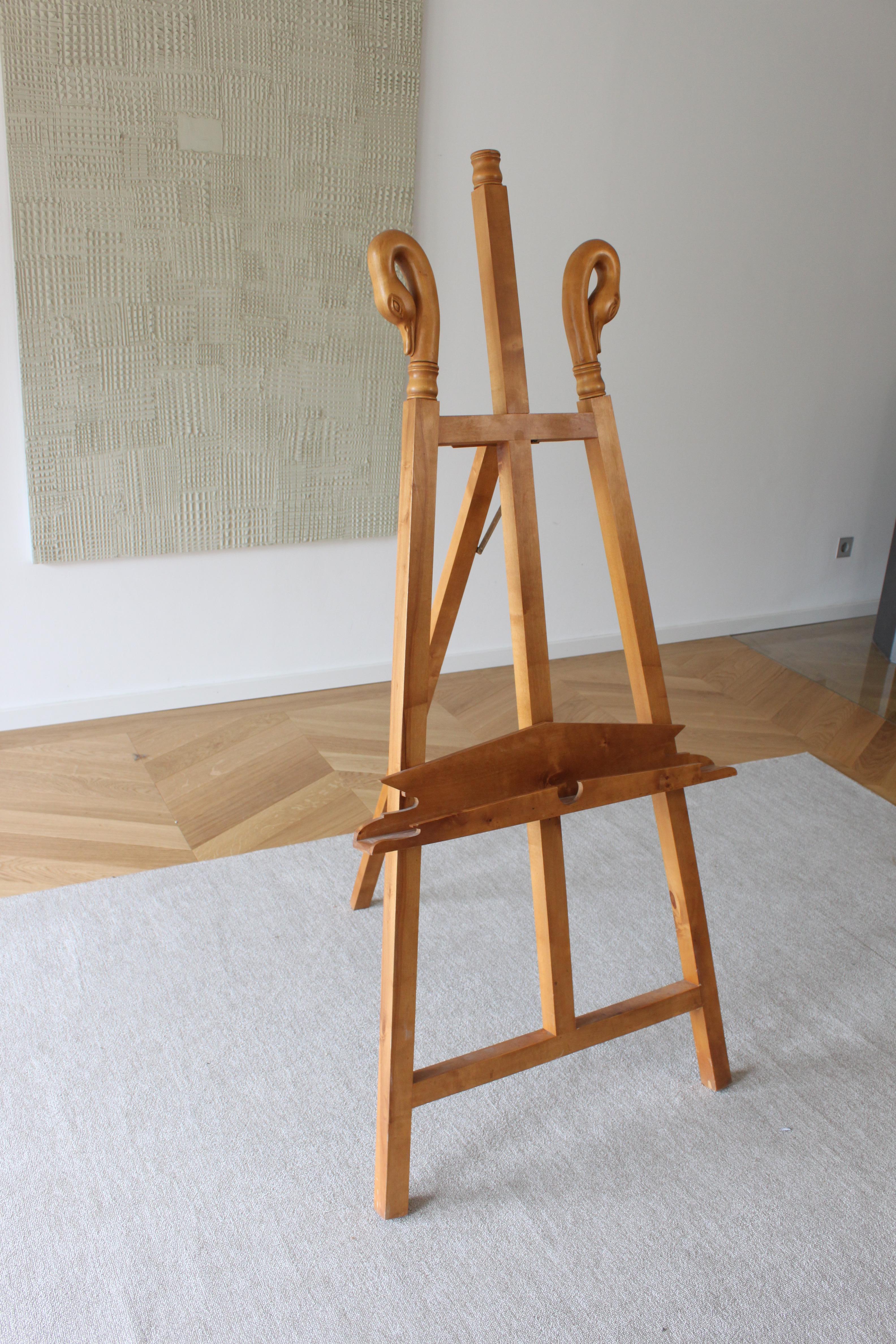 Cavalletto francese a collo di cigno di grandi dimensioni in stile Art Nouveau in vendita 6
