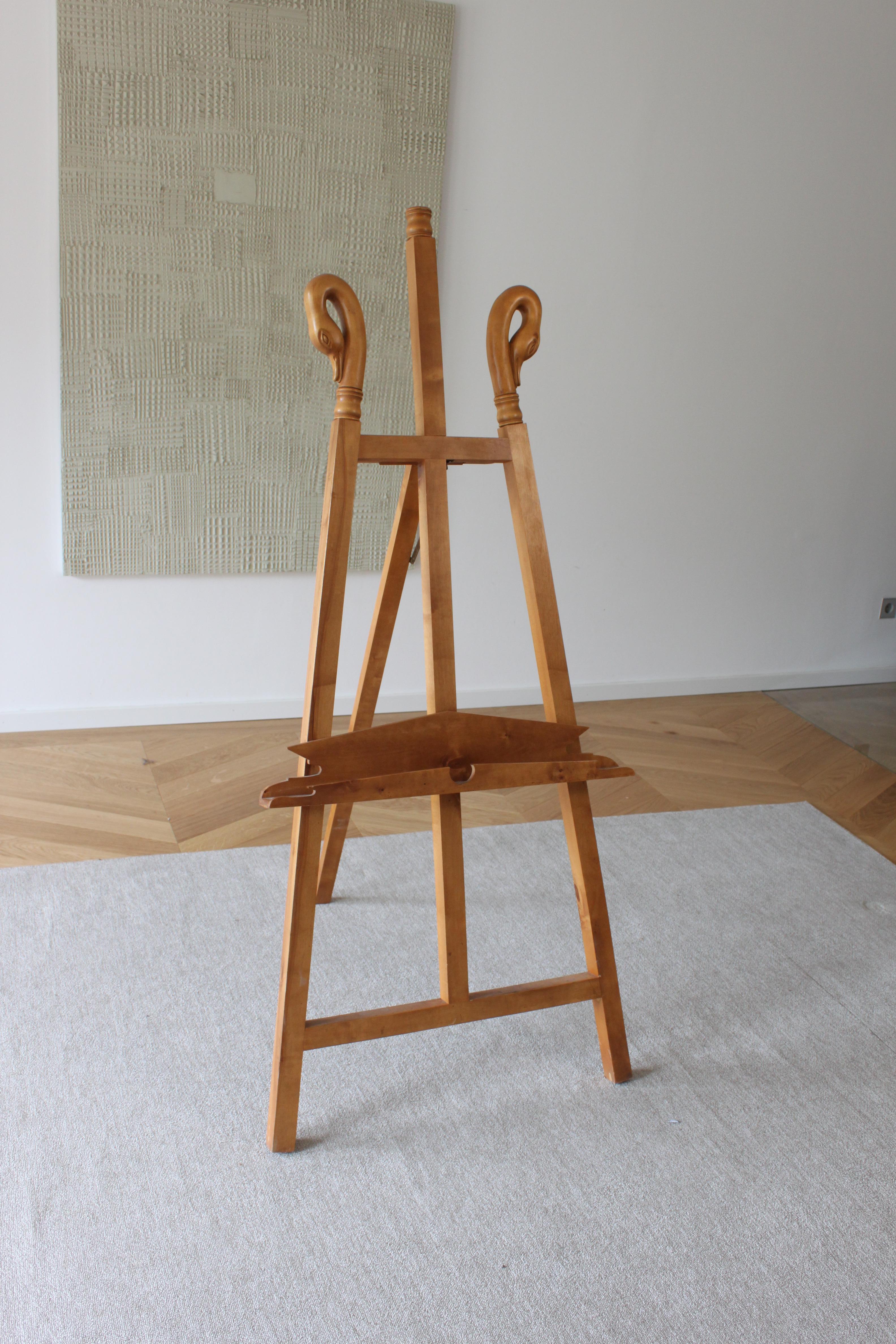 Cavalletto francese a collo di cigno di grandi dimensioni in stile Art Nouveau in vendita 7