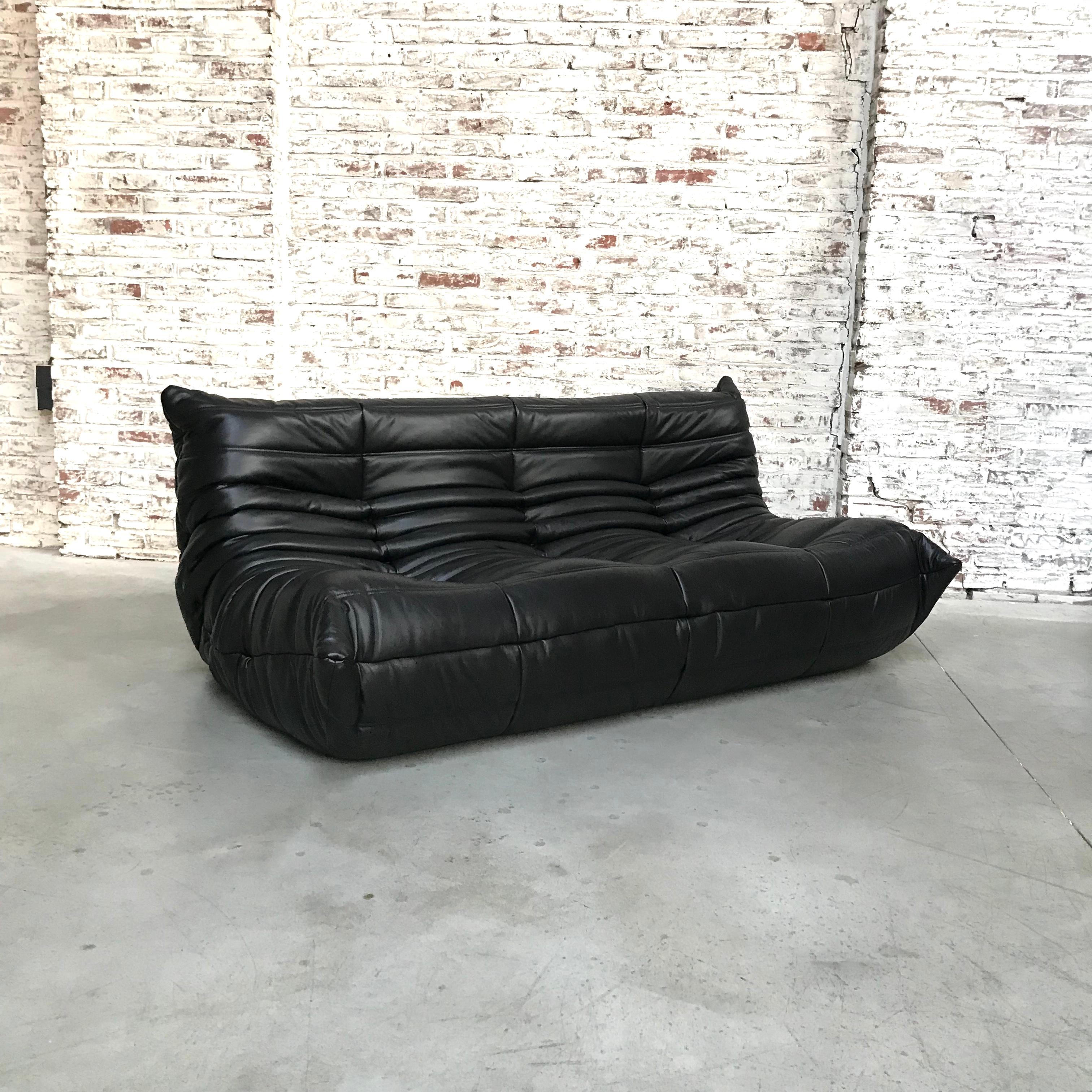 black togo sofa