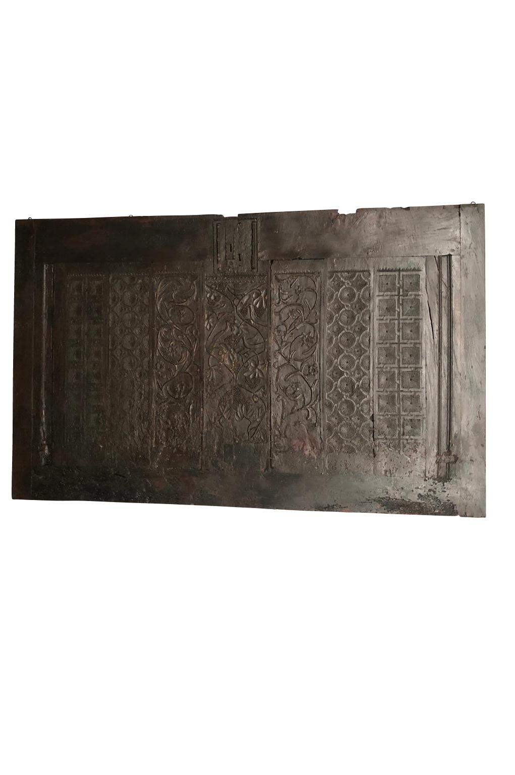 French Late 16th Century Grand Scale Trunk Facade For Sale 4