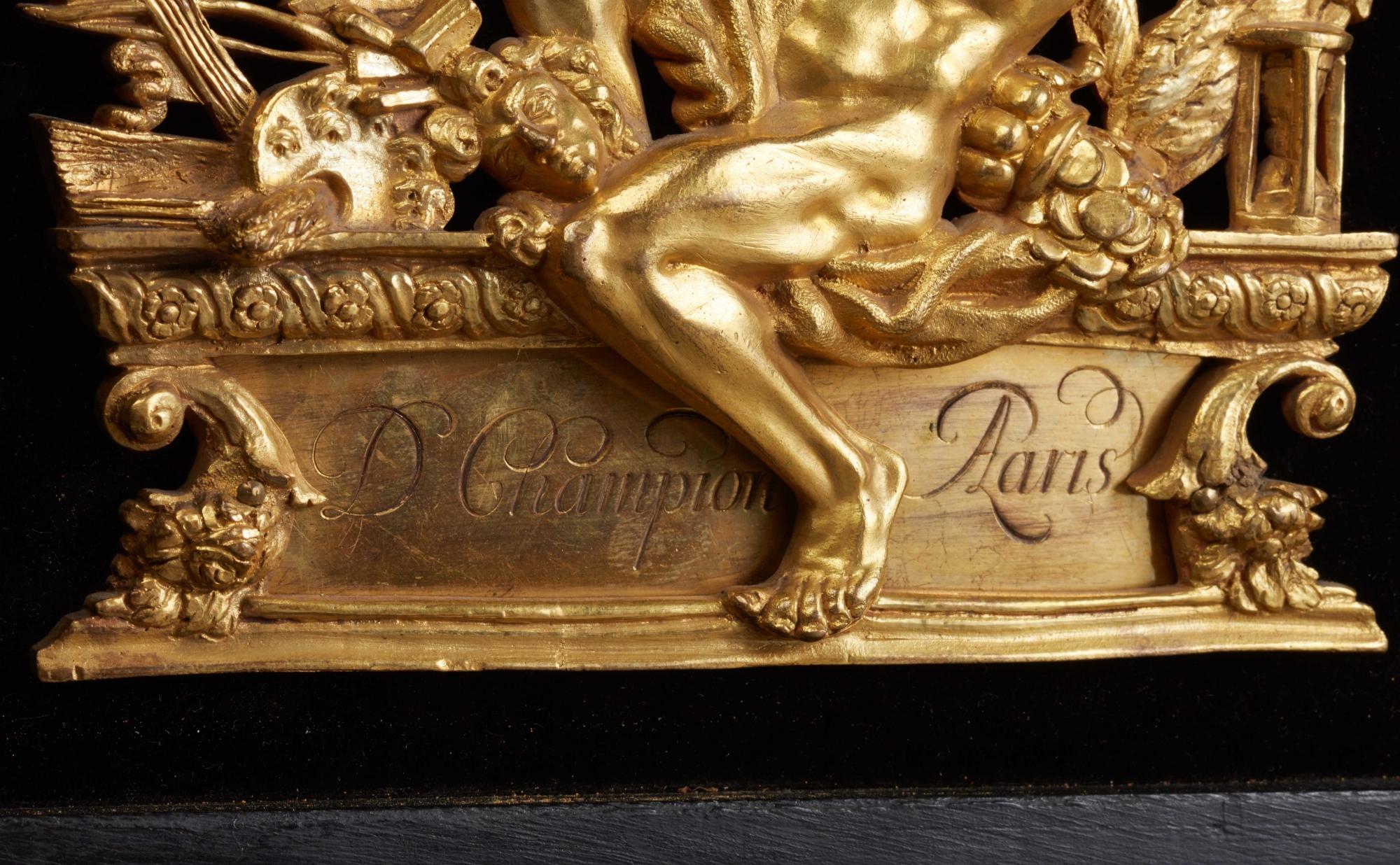 Französische Louis XIV.-Religieuse-Uhr aus dem späten 17. Jahrhundert von D. Champion of Paris  (Bronze) im Angebot
