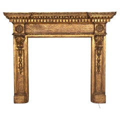 French Late 18th Century Bois D’or Chimney Piece